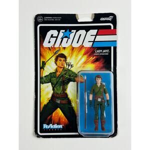 GI Joe Lady Jaye Super7 ReAction 3.75 in sealed card javelin accessory